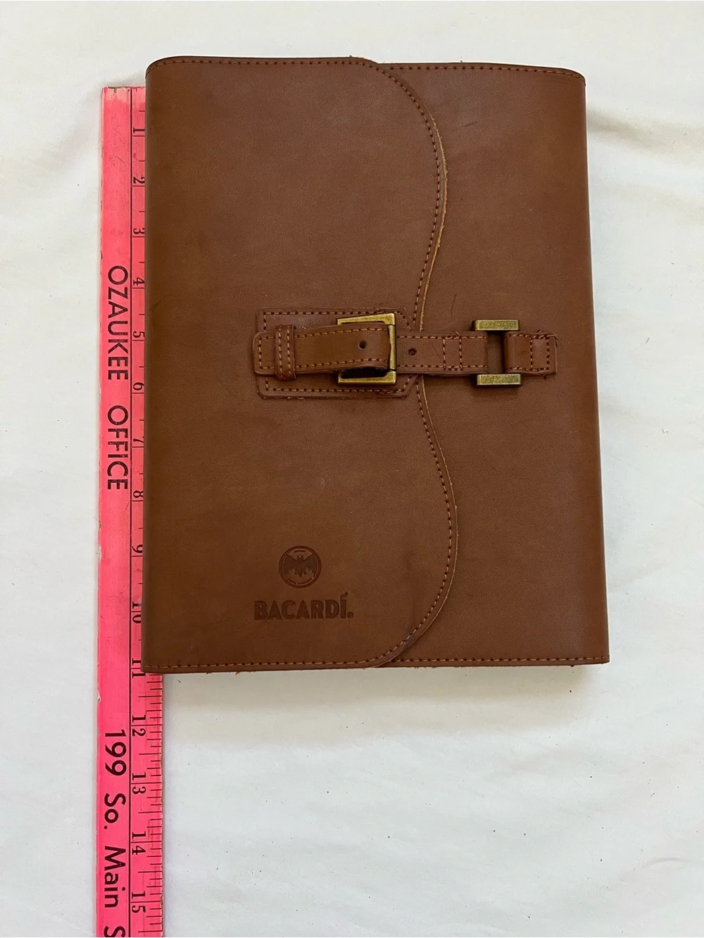 Bacardi Rum Journal Notebook Leather USB Drive Bottle and Pen Notes Promotional